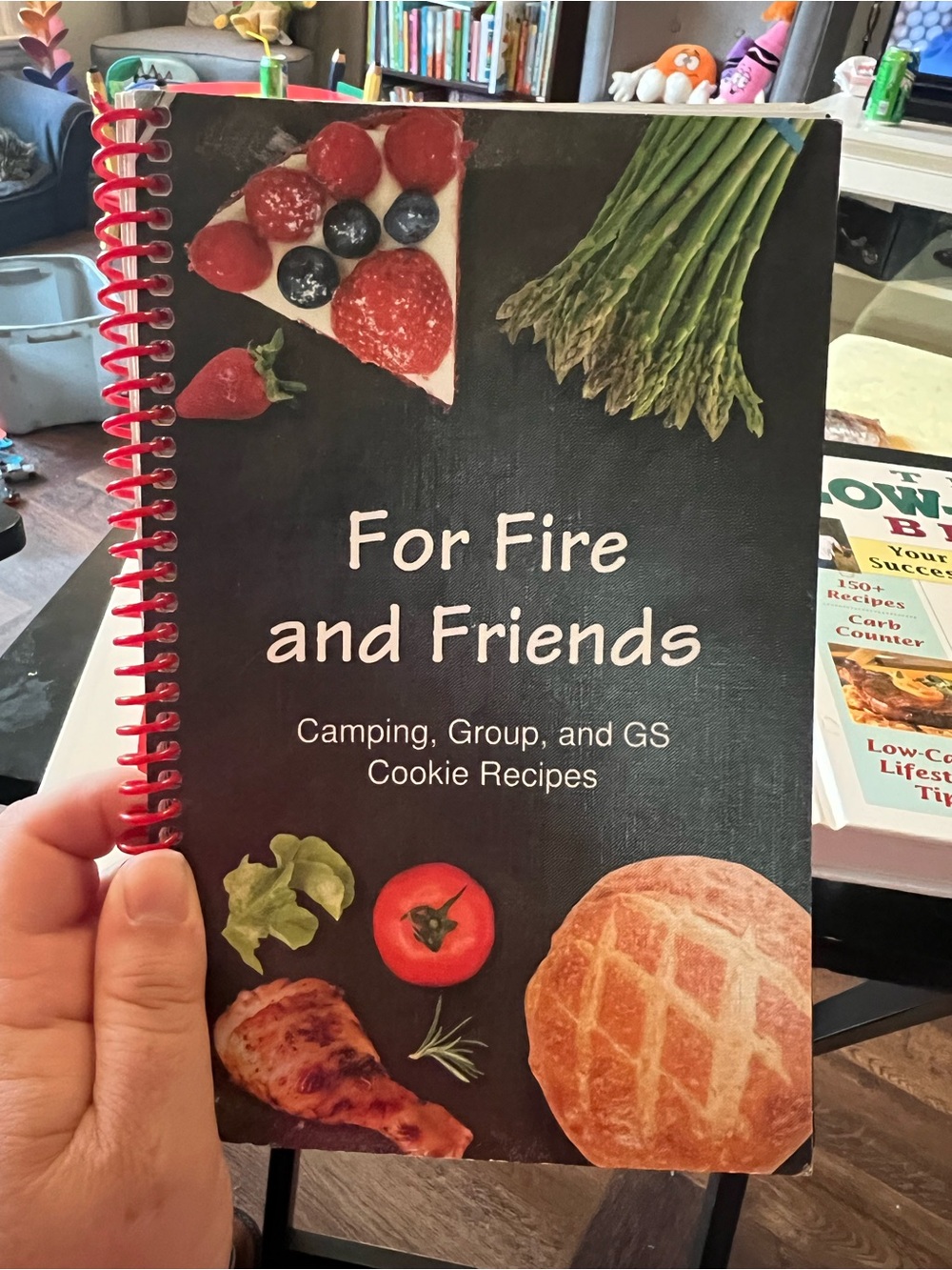 For Fire and Friends - Camping Group Cookie Recipes (Black Cover, Red Spiral)